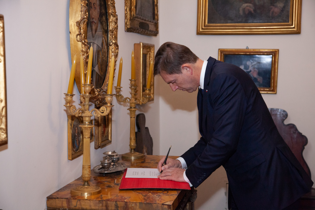 Visit of Slovenian Deputy Prime Minister Miro Cerar to the Magistral Palace