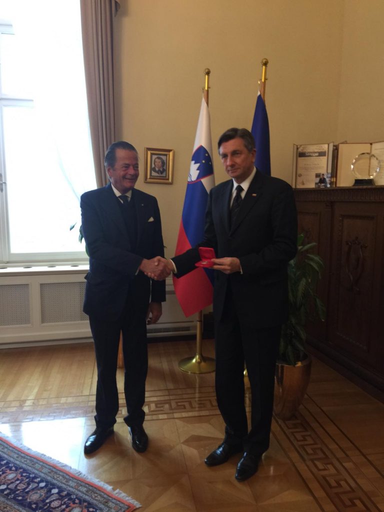 H.S.H. The Ambassador Prince Windisch-Graetz visiting The President of the Republic of Slovenia His Excellency Borut Pahor