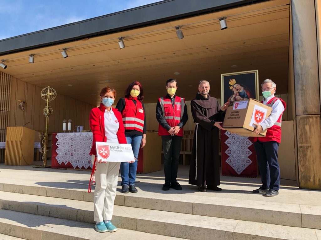The Embassy with the Volunteers of the Sovereign Order of Malta Slovenian Association are strongly involved in donating basic goods to  people in need in this period of Pandemic