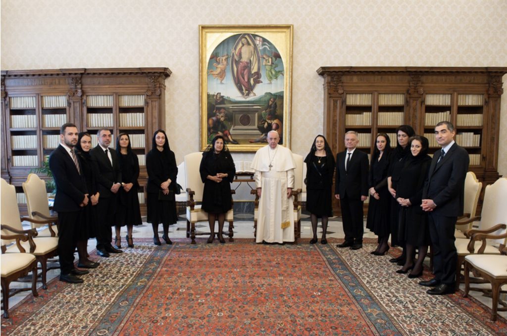 Audience of the Holy Father to H.E. the President of Giorgia