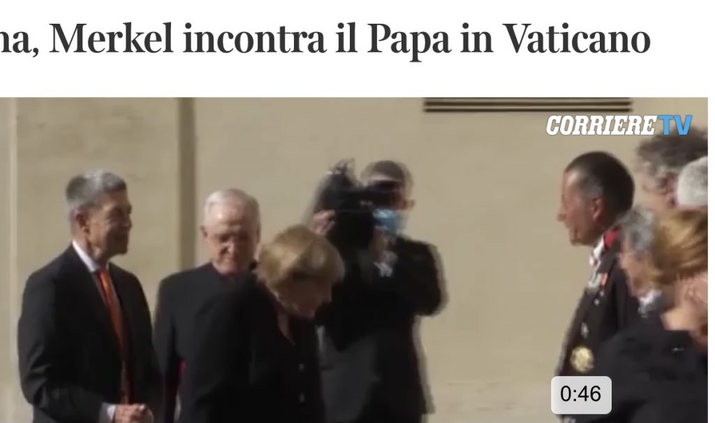 The Holy Father Receives Chancellor Angela Merkel