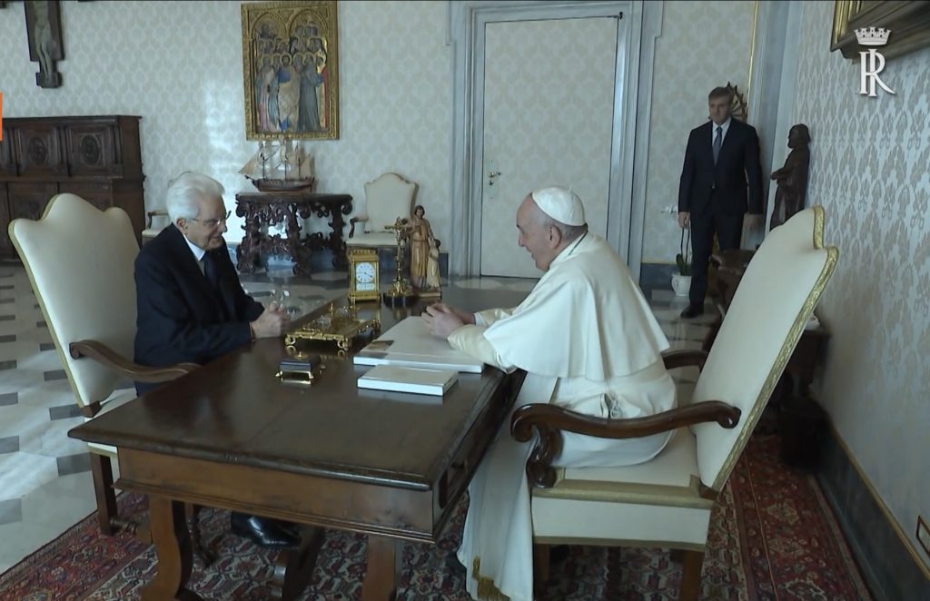 The Holy Father Receives the Italian President