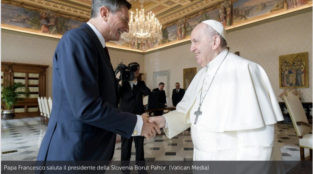 Audience of Pope Francis to the President of the Republic of Slovenia H.E. Borut Pahor