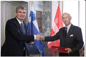 Podpis sporazuma o sodelovanju med Suverenim malteškim redom in Republiko Slovenijo