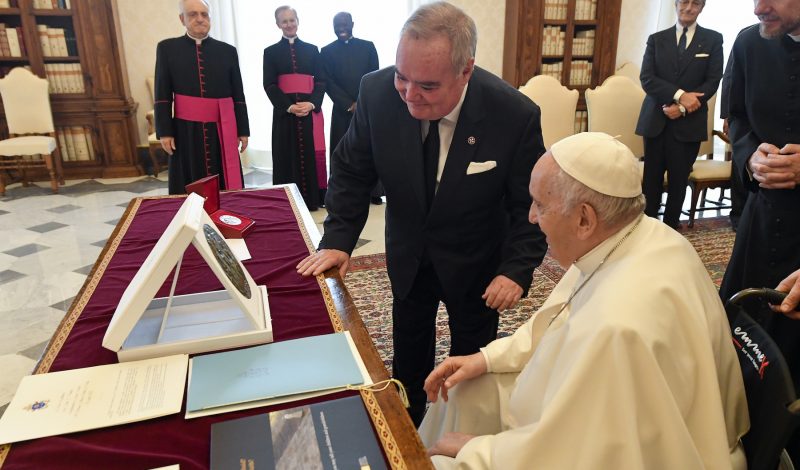 The Lieutenant of the Grand Master in audience with Pope Francis