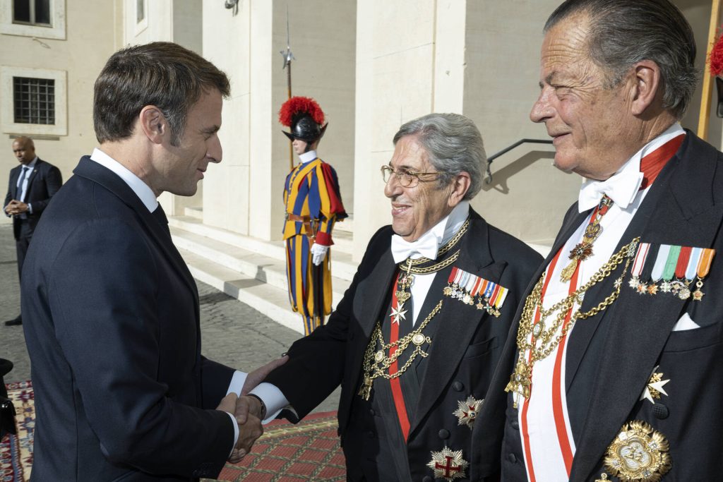President Macron audience with the Holy Father