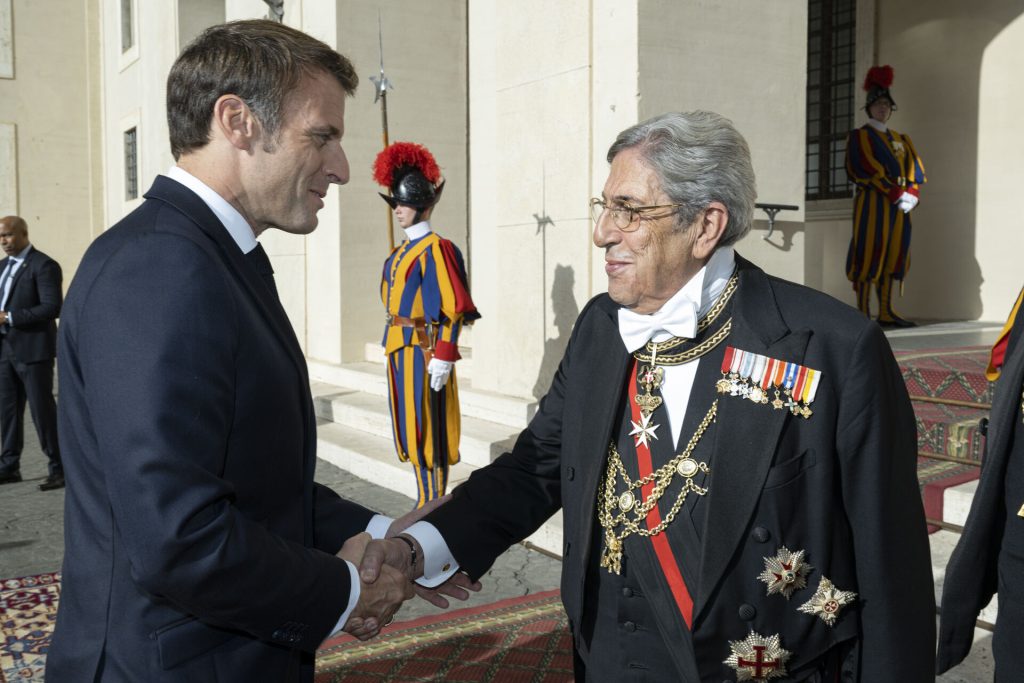 President Macron audience with the Holy Father