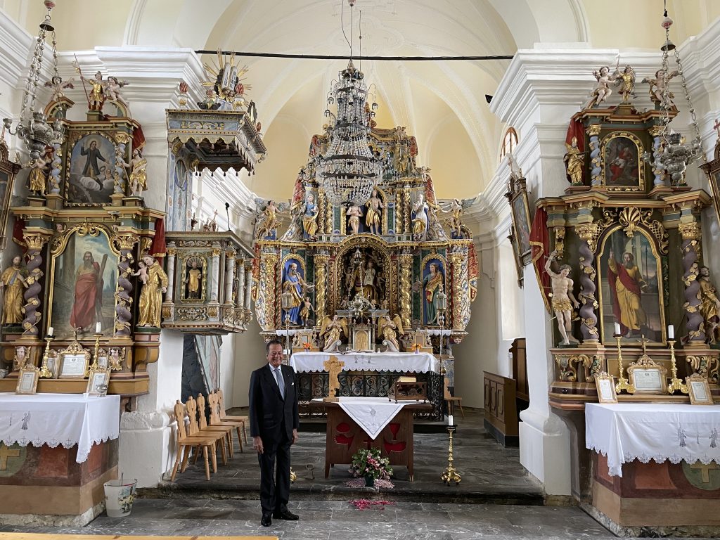 Visit to Chaplain Mons. Plut at Poljane nad Škofjo Loko