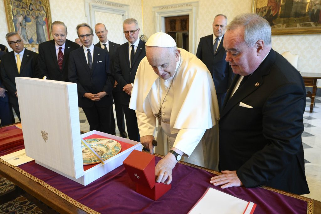 AUDIENCE OF THE HOLY FATER TO HIS MOST EMINENT HIGHNESS THE PRINCE AND GRAND MASTER