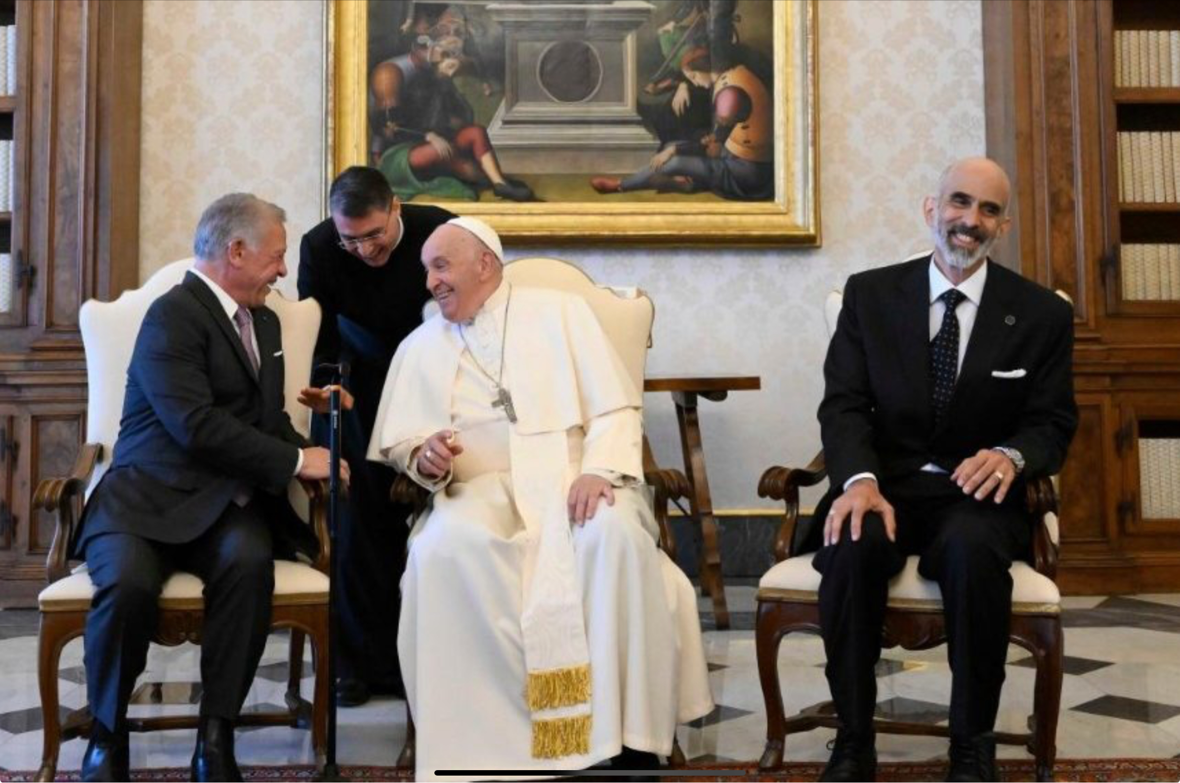 Pope Francis receives King of Jordan