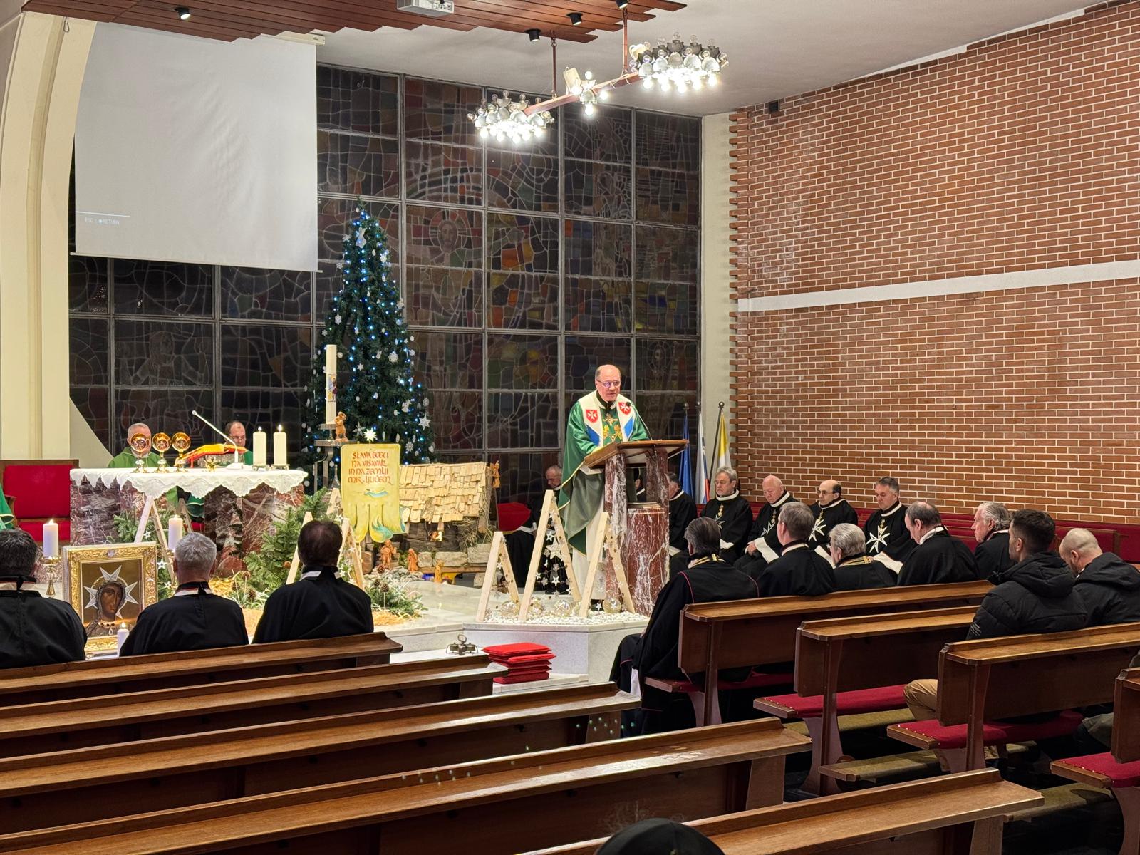 Holy Mass celebration with the Knights and Volunteers at Koseze