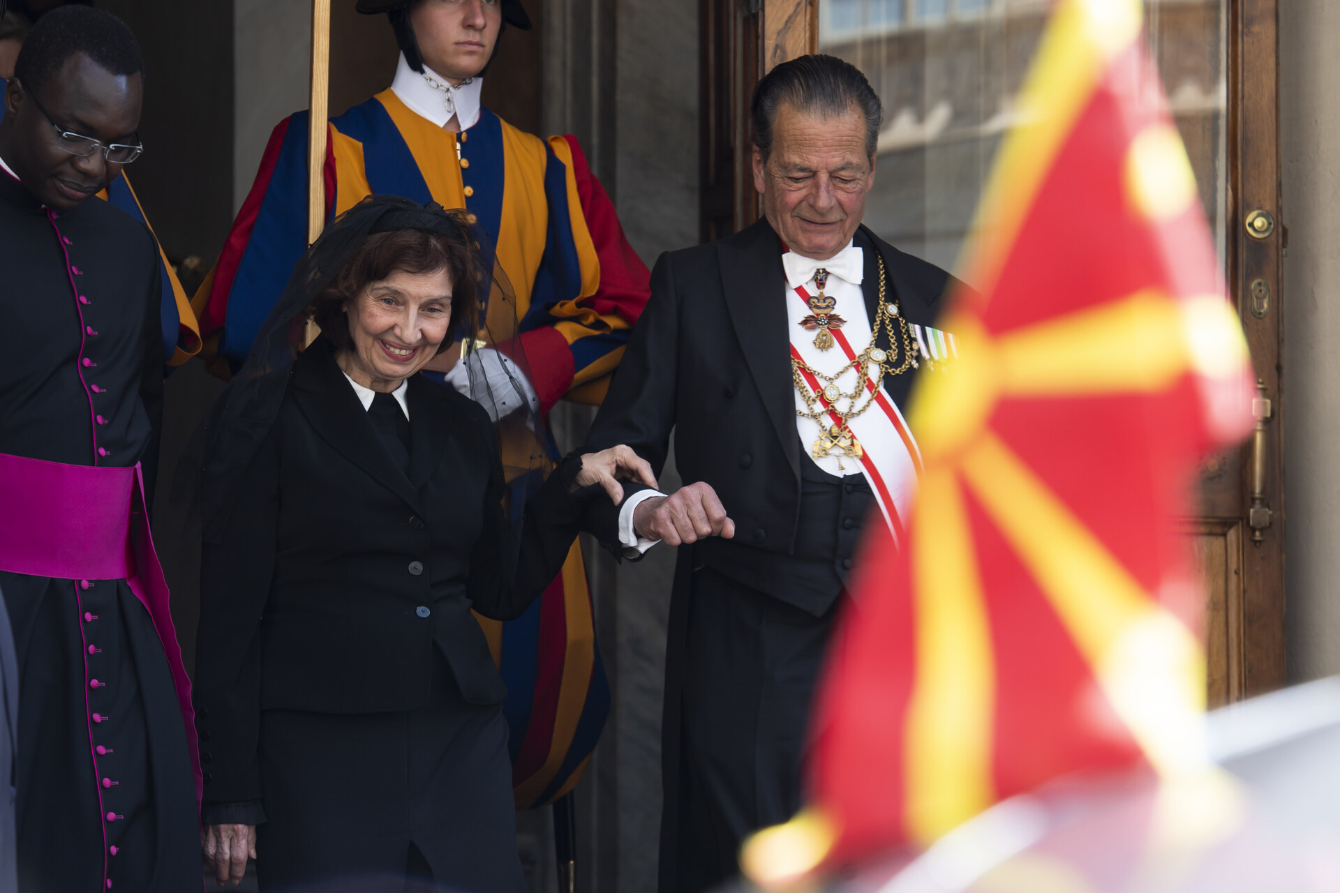President of North Macedonia visiting Popo Leo XIV