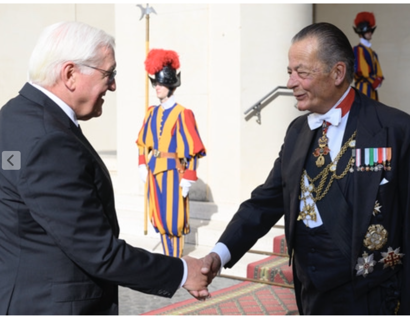 The President of the Republic of Germany received by the Holy Father
