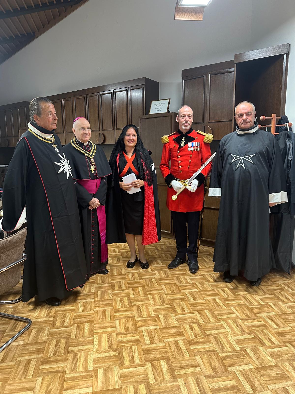 Investiture at Nova Gorica by the Slovenian Association at the presence of His Excellency the Apostolic Nuncio and the Ambassador of the Order