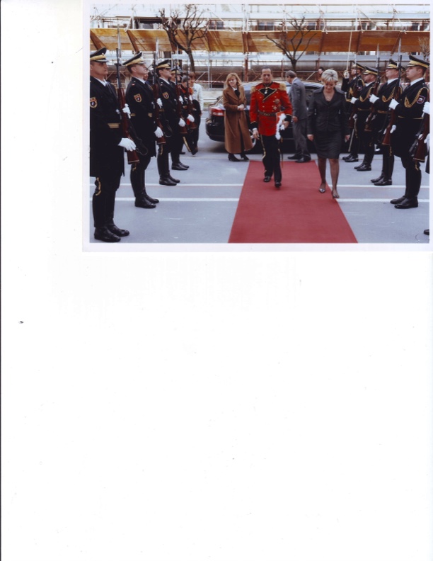 H.S.H. The Ambassador Prince Windisch-Graetz presents the Letter of Credence to H.E. The President of the Republic of Slovenia Danilo Türk