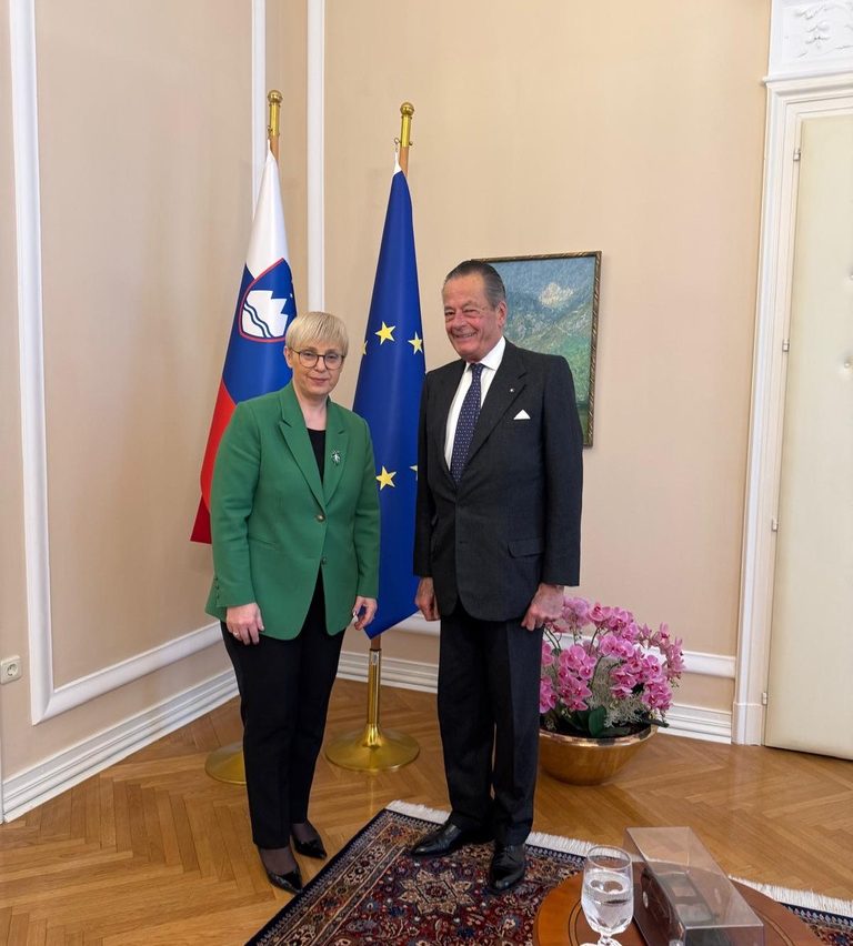 The Ambassador H.S.H. Prince Windisch-Graetz pays visit to H.E. The President of the Republic of Slovenia
