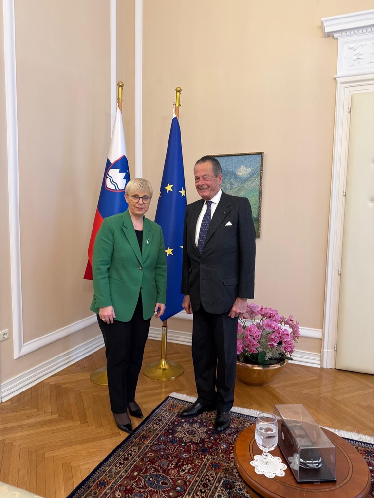 The Ambassador H.S.H. Prince Windisch-Graetz pays visit to H.E. The President of the Republic of Slovenia