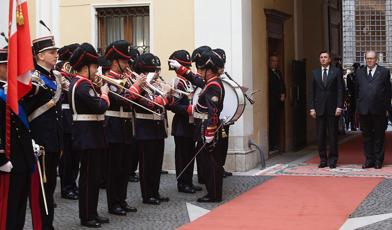 The Grand Master of the Sovereign Order of Malta Receives the President of the Republic of Slovenia