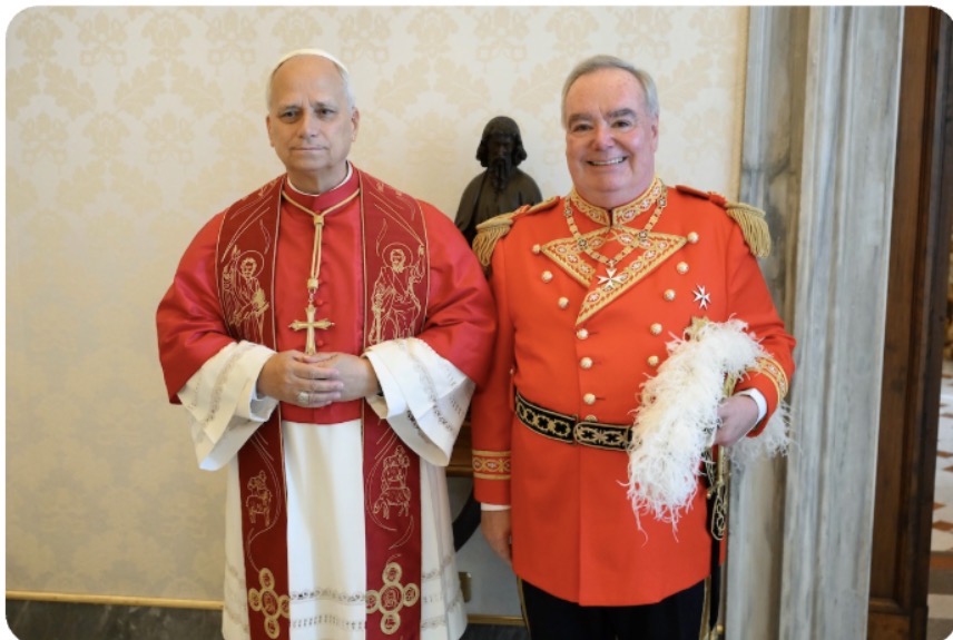 Official Visit of Our Prince and Grand Master Fra’ John T. Dunlap with the Members of the Sovereign Council to Pope Leo XIV